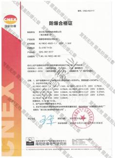 220V 1.1KW explosion proof certificate